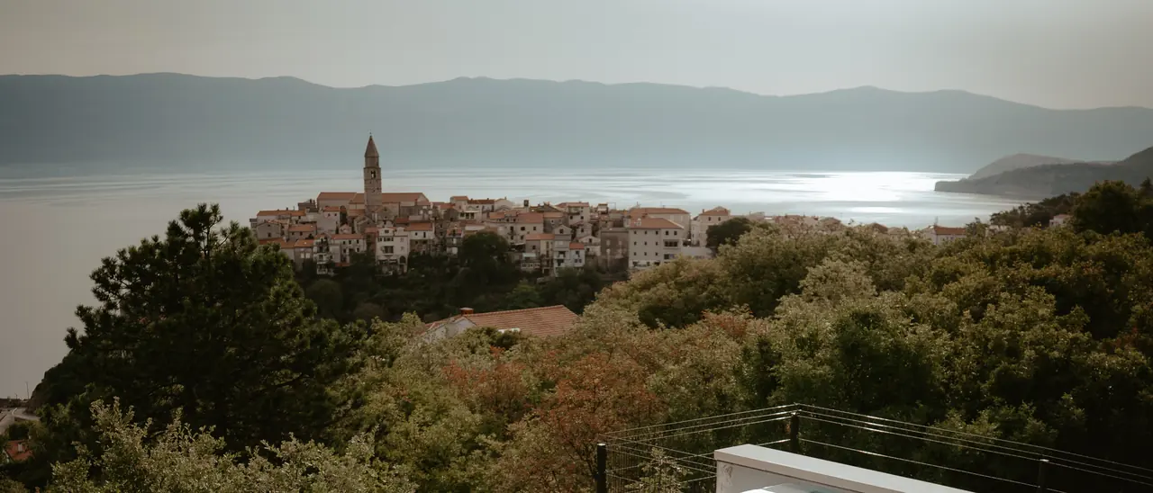 Infinity pool overlooking Vrbnik
